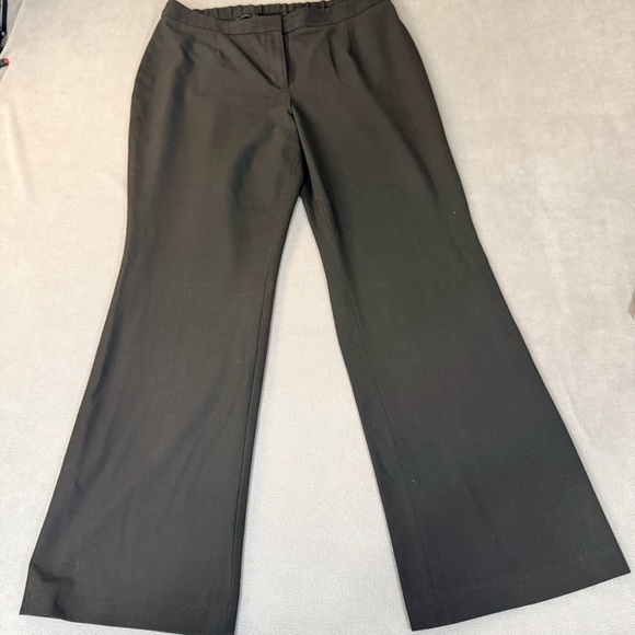 Talbots Pants - Talbots Heritage Women's Black Dress Pants-Flat Front/Elastic Back- Size 14W
